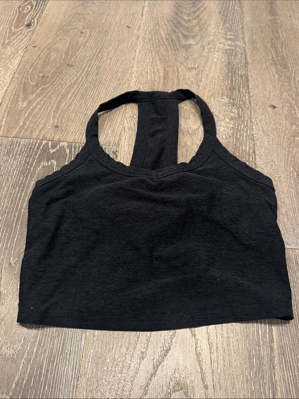 Beyond Yoga Black Racerback Crop Tank Top